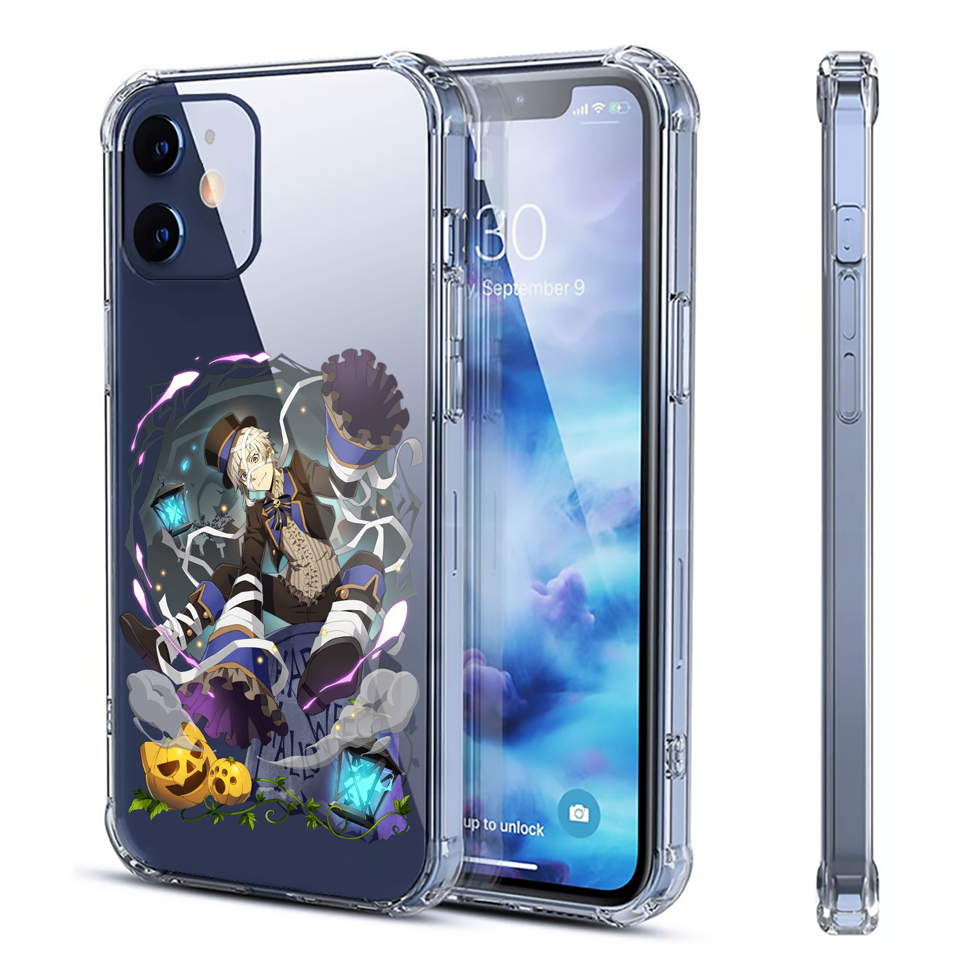 （画像用） 文豪ストレイドッグス Bungo Stray Dogs 【iPhone 12シリーズ対応】透明スマホケース（クリアソフトケース）